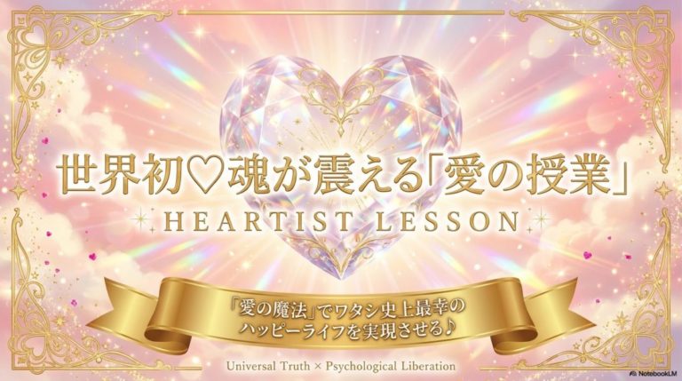 【神戸】魂の使命に気づき、愛に溢れた人生を生きる−魂が震える♡究極の愛の授業【ハーティスト養成コース】