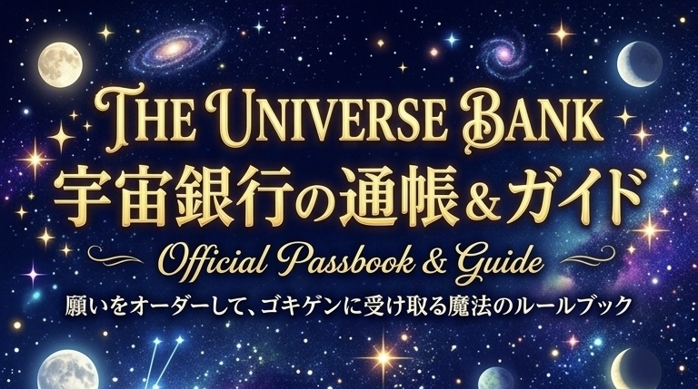 【宇宙銀行・公式】お財布に、夢の完済証明書をしまっておく☆